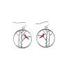 Zinc Alloy Enamel Dangle Earrings FS-WG03B65-01-5