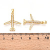 Brass Micro Pave Cubic Zirconia Pendants KK-T070-83G-3