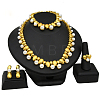 Alloy with Plastic Pearl Jewelry Sets WG5582A-03-1