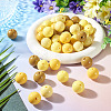 40Pcs 4 Colors Opaque Acrylic Beads MACR-TA0002-98-6