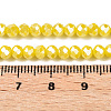 Electroplate Glass Beads Strands EGLA-A044-P8mm-B04-4