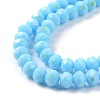 Electroplate Opaque Solid Color Glass Beads Strands EGLA-A044-P2mm-L08-3