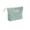 Polyester with Cotton Zipper Clutch Bags PW-WGF2788-01-1