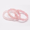 Natural Rose Quartz Beads Stretch Bracelets BJEW-E289-G03-1