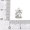 26Pcs Brass Micro Pave Clear Cubic Zirconia Charms KK-Z151-18P-4