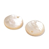Natural White/Black Shell Carved Pendants SSHEL-D084-01B-2