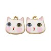 Alloy Enamel Pendants ENAM-V002-04G-06-1