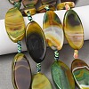 Natural Banded Agate Beads Strands G-F825-A01-01B-1