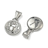 12Pcs 304 Stainless Steel Pendants STAS-L022-306P-M-2