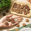 30Pcs Natural Schima Wood Beads WOOD-TA0003-07-6
