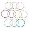 10Pcs 10 Colors Glass Seed Beads Stretch Bracelets BJEW-MZ00323-4