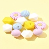 5 Styles Food Grade Eco-Friendly Silicone Beads SIL-FS0001-24-9