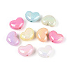 Luminous UV Plating Opaque Acrylic Beads OACR-N154-02B-01-1