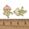 Rack Plating Alloy Rhinestone Pendants PALLOY-F312-05G-3