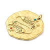 Real 18K Gold Plated Vacuum Plating 304 Stainless Steel Pendants STAS-L278-003G-12-2