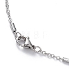 Non-Tarnish 304 Stainless Steel Satellite Chain Necklace for Men Women STAS-B039-13P-3