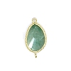 Natural Aventurine Connector Charms PW-WG24A41-01-1