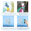 Waterproof PVC Colored Laser Stained Window Film Adhesive Stickers DIY-WH0256-020-3