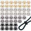 60Pcs 4 Colors Alloy Cord Locks FIND-ME0004-01B-1