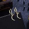 Brass Dangle Hoop Earrings EJEW-BB31957-3