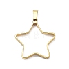 304 Stainless Steel Open Back Bezel Pendants STAS-Z091-05G-07-1