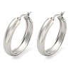 Tarnish Resistant 202 Stainless Steel Hoop Earrings EJEW-H003-38P-04-1