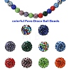 30Pcs Pave Disco Ball Beads RB-YW0001-14P-5