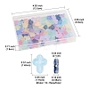 120Pcs 9 Colors Transparent Spray Paint Glass Beads GLAA-FS0002-12C-4