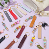 28Pcs PU Leather Keychain & Silicone Pendant Decorations HJEW-GA00096-4