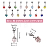 Glass Pendants HJEW-SC0001-07-2