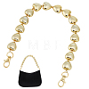 1Pc CCB Plastic Heart Beaded Bag Handles with Clasps AJEW-CL0005-66-7