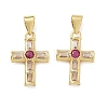 Brass Pave Cubic Zirconia Pendants CU-CBAD360-05G-03-1