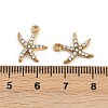 304 Stainless Steel Rhinestone Charms STAS-Z154-01G-01-3