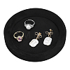 Round Velvet Jewelry Organizer Display Trays ODIS-WH0030-326C-1