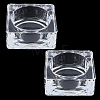 2Pcs Glass Candle Cups AJEW-SC0004-47C-1