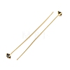 Brass Micro Pave Cubic Zirconia Stud Earring Findings CU-CBA4618-01G-08-2