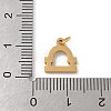 304 Stainless Steel Charms STAS-R001-04G-07-3