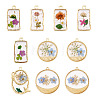 10Pcs 2 Styles Transparent Resin Pendants RESI-TA0005-61-2