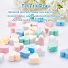 36Pcs 6 Colors Food Grade Eco-Friendly Silicone Beads SIL-NB0001-07-5