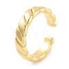 Rack Plating Brass Open Cuff Rings for Women RJEW-Z059-02G-02-1