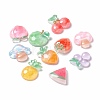 Autumn Theme Transparent Resin Cabochons CRES-A050-19-1