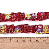Baking Paint Electroplate Transparent Glass Beads Strands EGLA-N020-05A-4