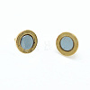 Brass Magnetic Clasps with Loops LS-PALLOY-MC043-2G-2