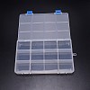 Rectangle PP Plastic Bead Storage Container CON-WH0080-79-3