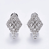 Alloy Stud Earring Findings PALLOY-F201-11P-1