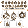 2 Sets Tibetan Style Alloy Pendants FIND-SC0005-89-2