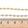 2.5MM Brass Rice Ball Chain Necklaces NJEW-P339-04G-5