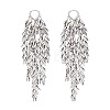 Leaf Tassel Brass Chandelier Earrings FS-WGB1A2D-02-3