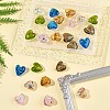 24Pcs 6 Colors Handmade Lampwork Silver Foil Glass Beads FOIL-FS0001-01-7