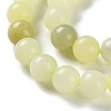 Natural New Jade Round Beads Strands G-O039-16-6mm-01-4
